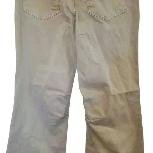 Risen Women's Sand Cotton/Poly/Spandex High Rise Wide Leg Straight Jeans NEW - Picture 7 of 9